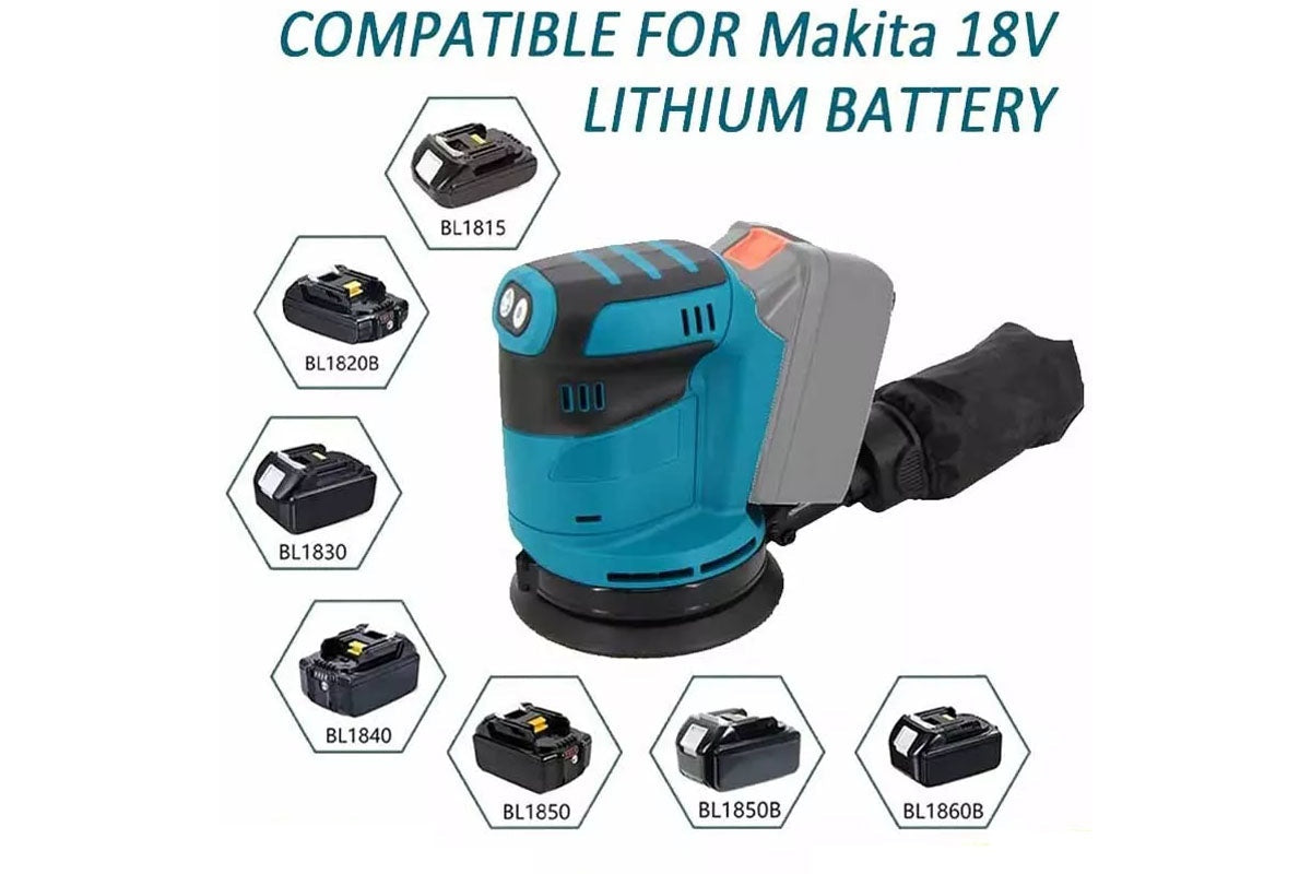 Orbital Sander 125MM Fits Makita 18V Battery