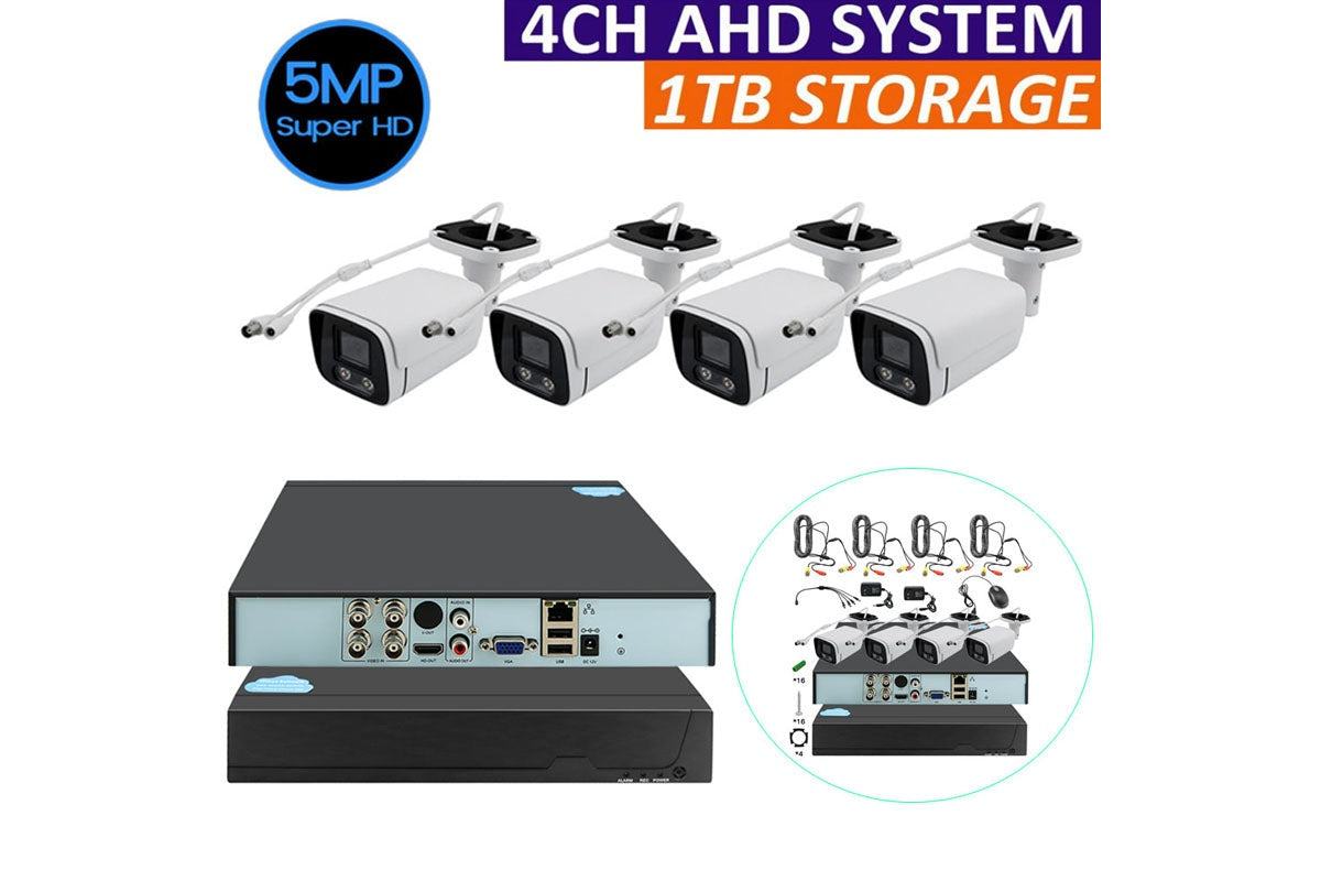 Security Camera System with 1 TB Storage