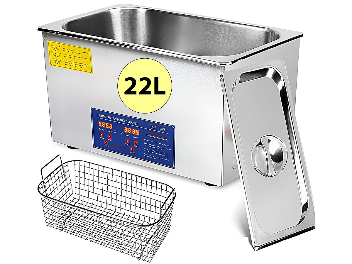 22L Ultrasonic Cleaner Stainless Steel with Digital Timer
