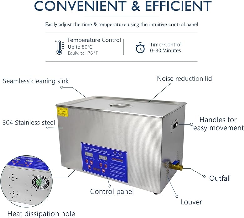 Heated Ultrasonic Cleaner 30L Ultrasonic