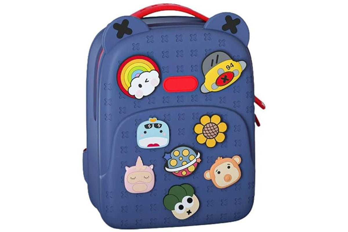Tide Satchel Cartoon Backpack-Blue