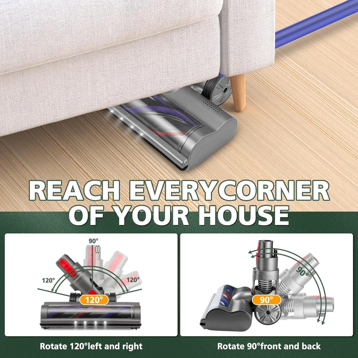 Soft Roller Cleaner Head for Dyson Cordless Stick Vacuum Cleaner V7 V8 V10 V11
