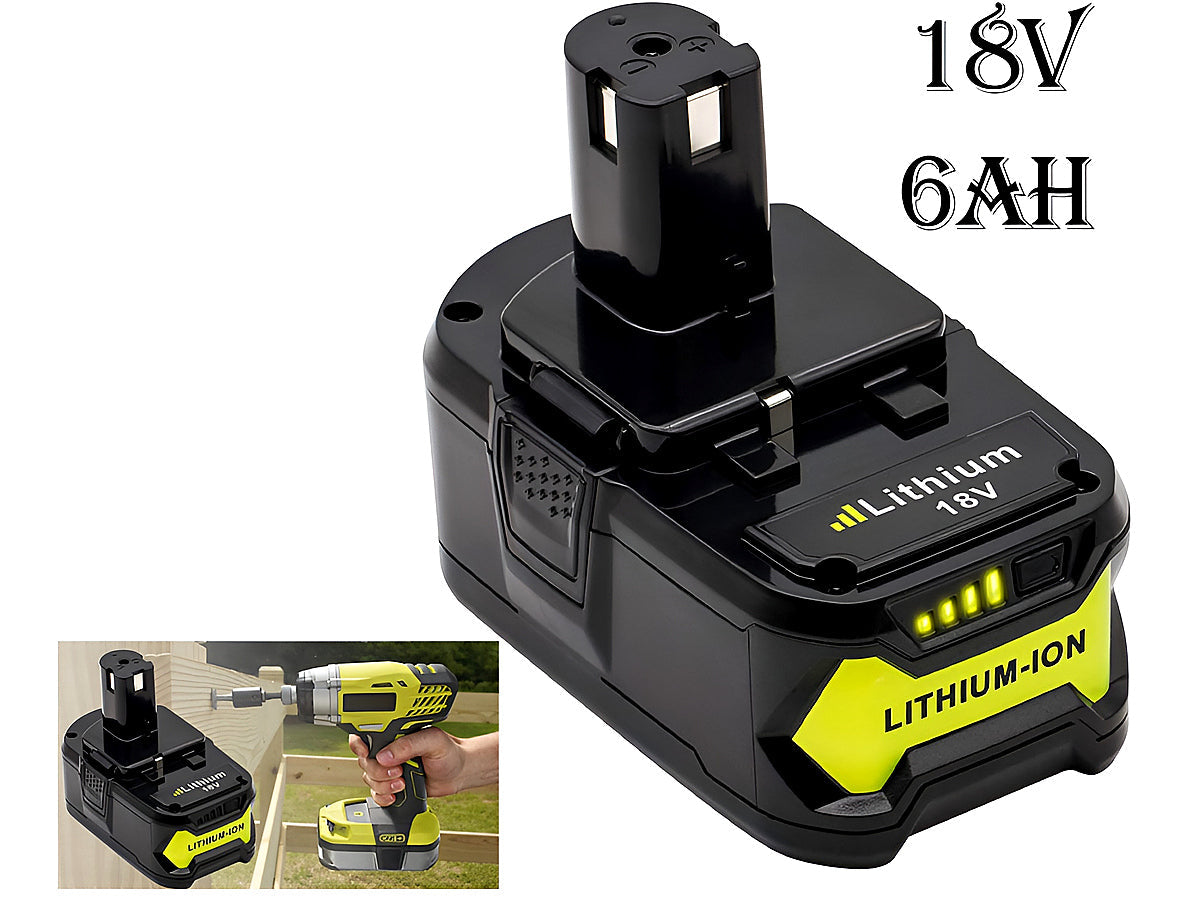 Ryobi 18V 6AH Battery Compatible Replacement Battery