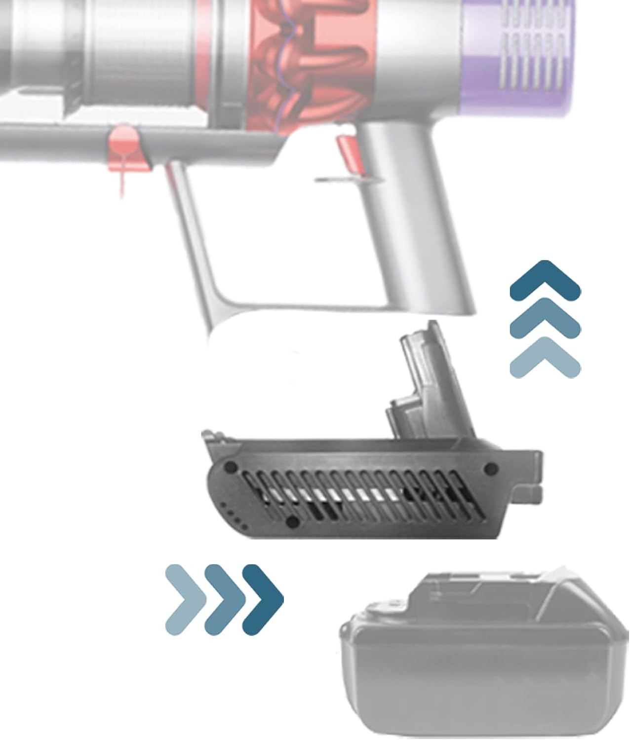 Makita to Dyson Battery V10 Series Vacuum Cleaner Adapter Converter