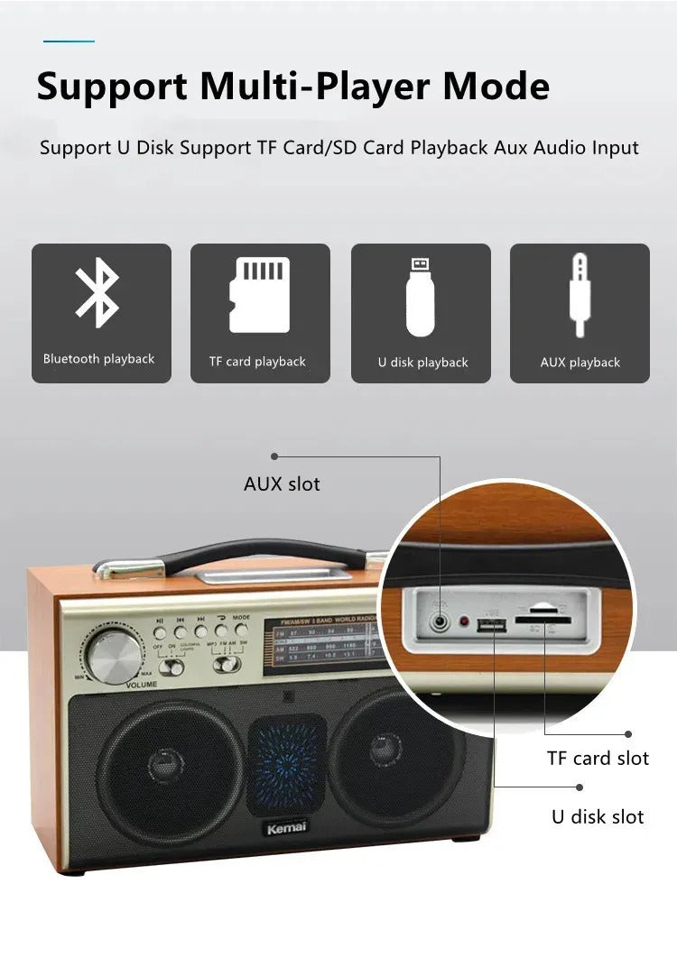 FM Radio Speaker Bluetooth