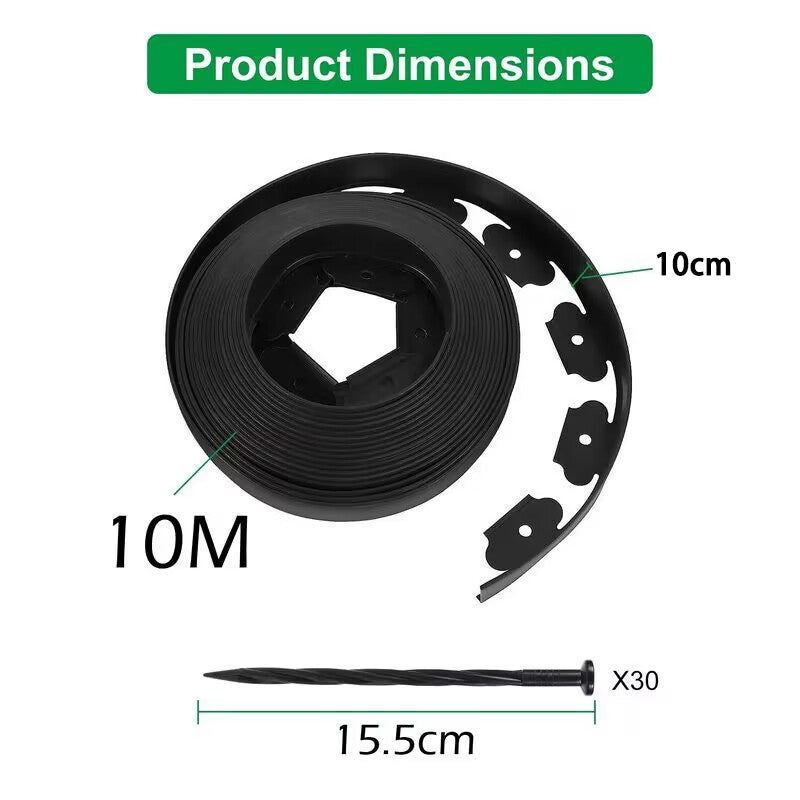 Garden Lawn Edging Landscape Edging 10Mx8PCS