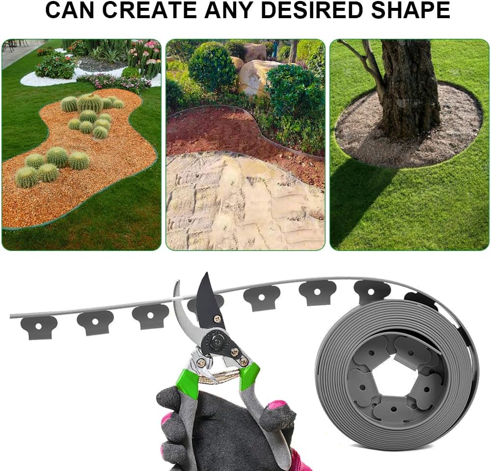 Flexible No-Dig Lawn Edging 10M