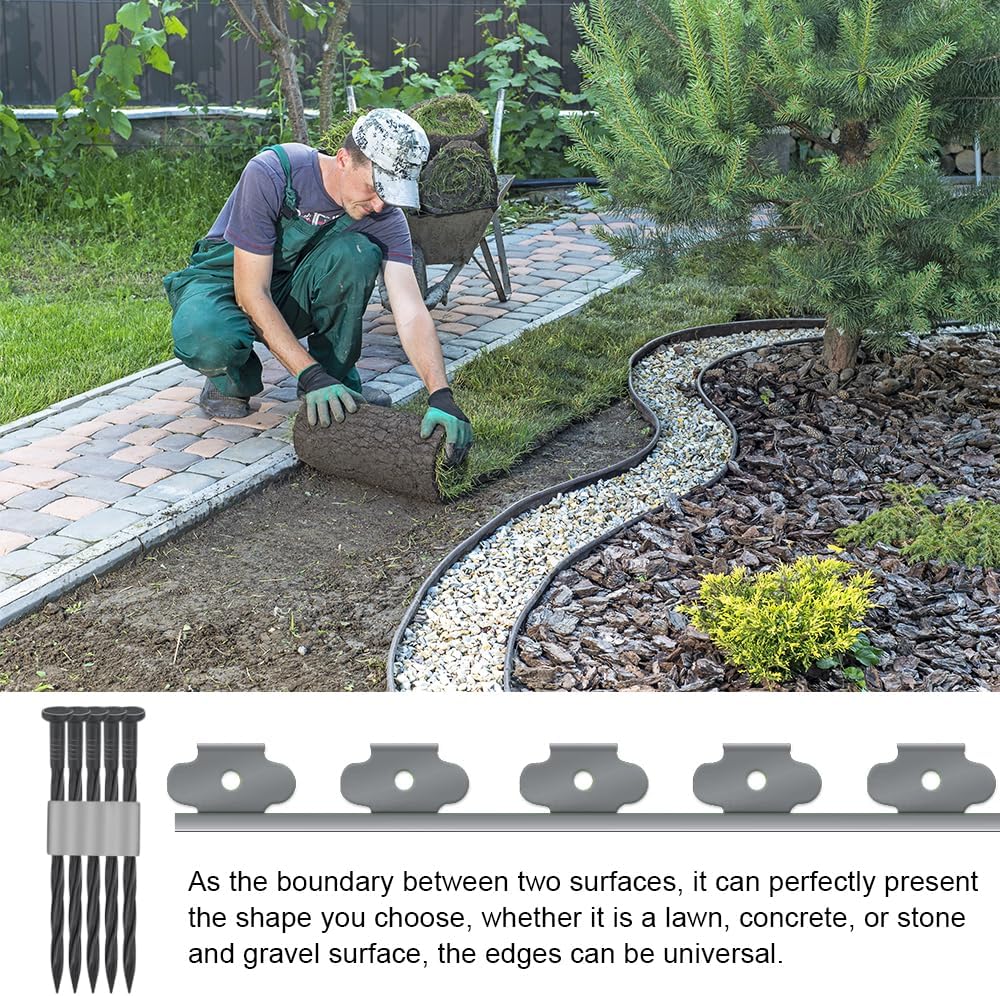 Flexible No-Dig Lawn Edging 10M