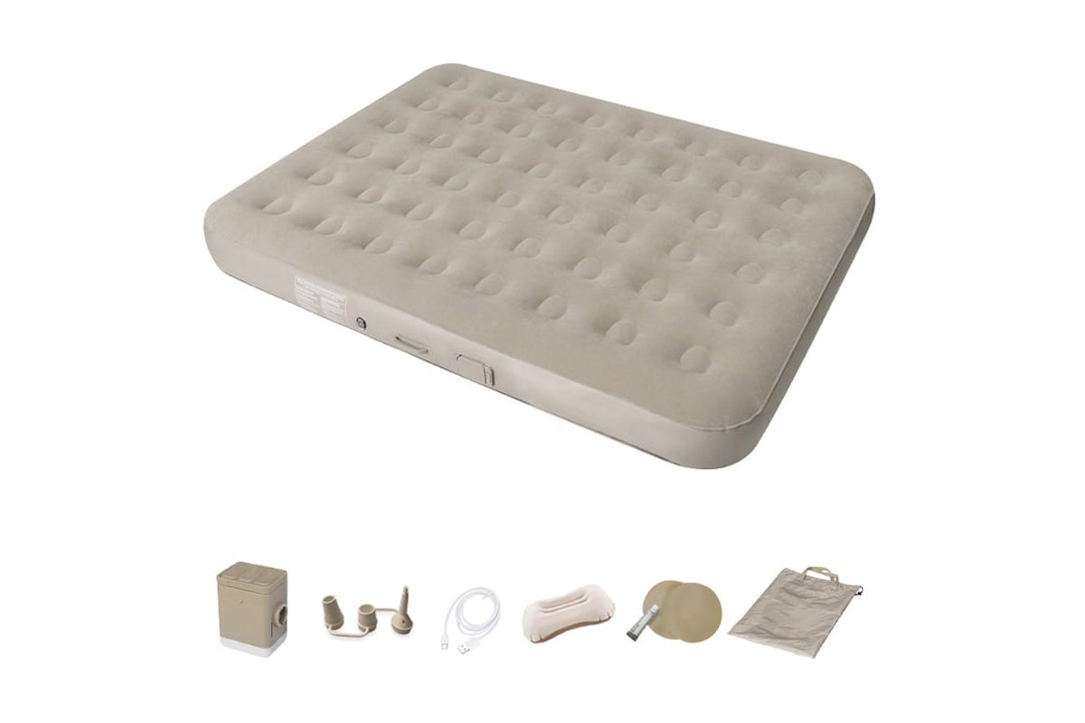 Queen Size Air Bed Inflatable Mattress with Built-in Pump