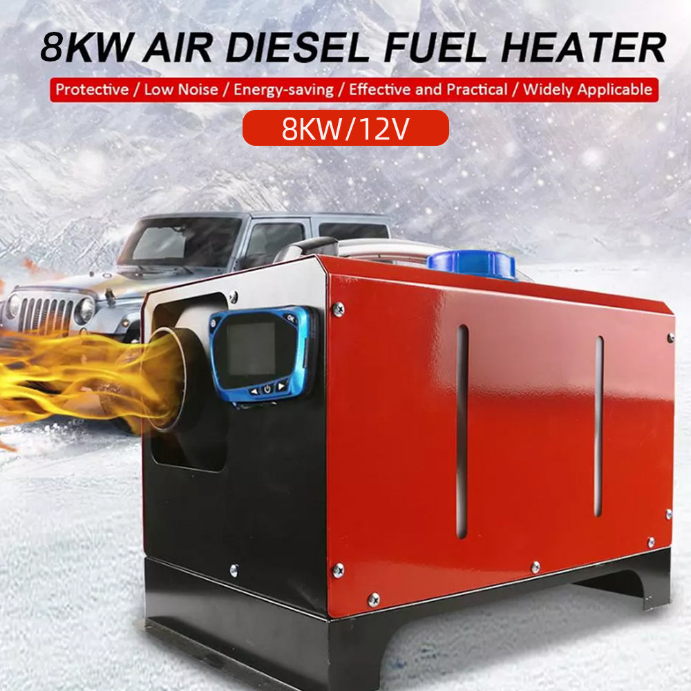 Diesel Air Heater All-in-one 12V 8KW LCD Remote Control for Car RV Indoors machinery