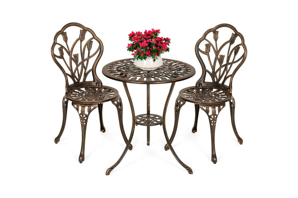 Bistro Set Table with 2 Chairs
