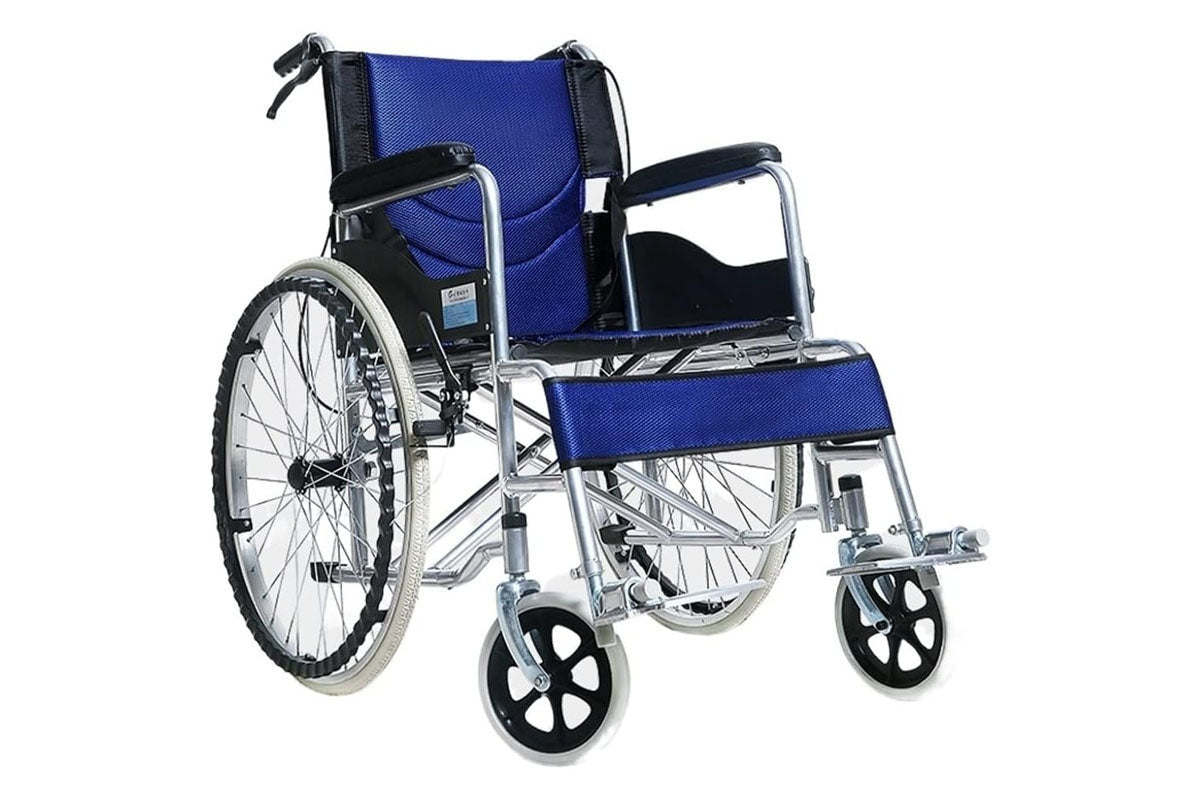 Self propelling folding wheelchair