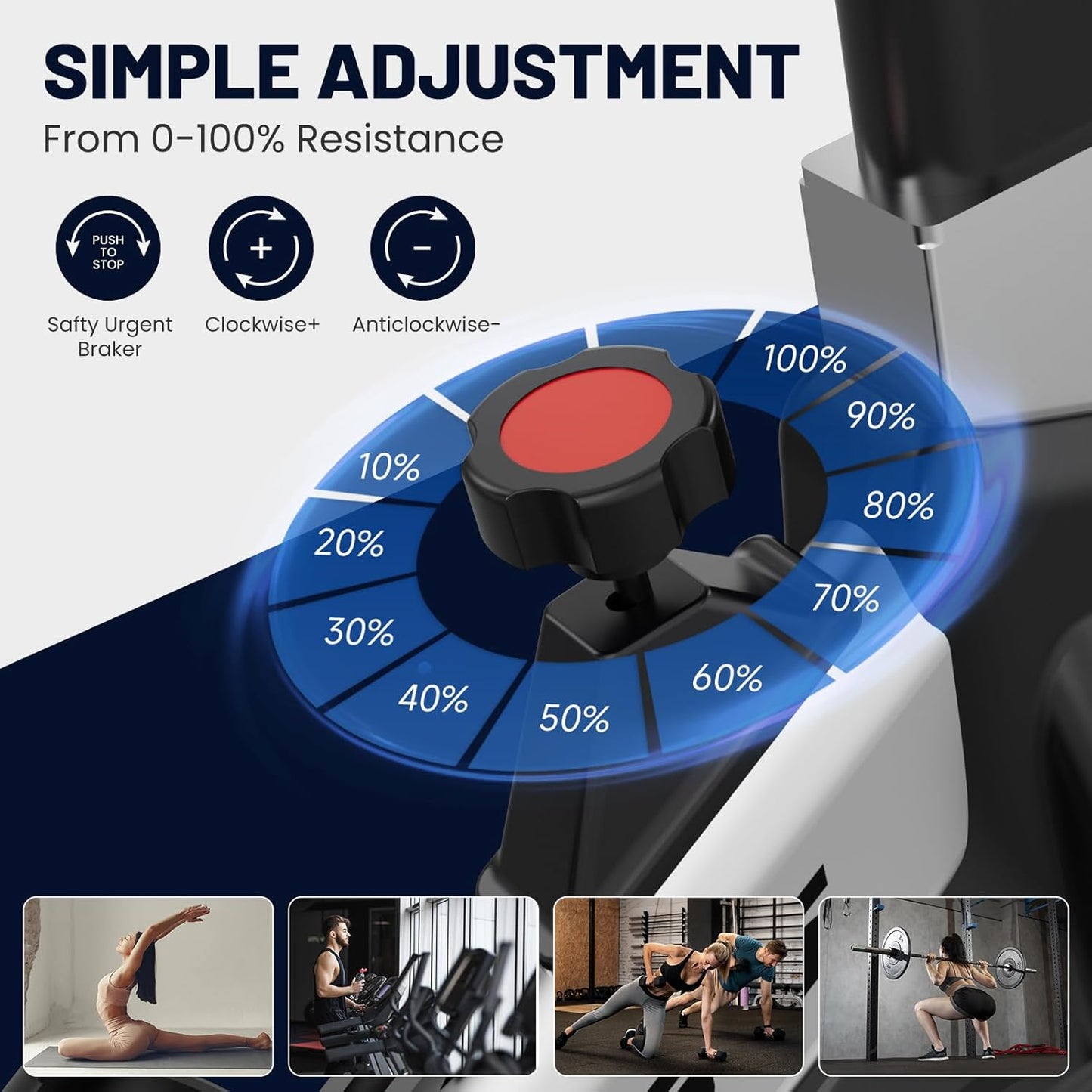 Adjustable Exercises Bike Spin Bike Heavy Duty