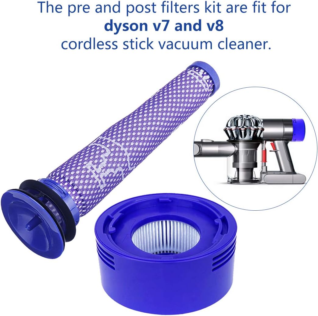 Dyson Vacuum Pre & Post Filter Replacement Set V7 V8