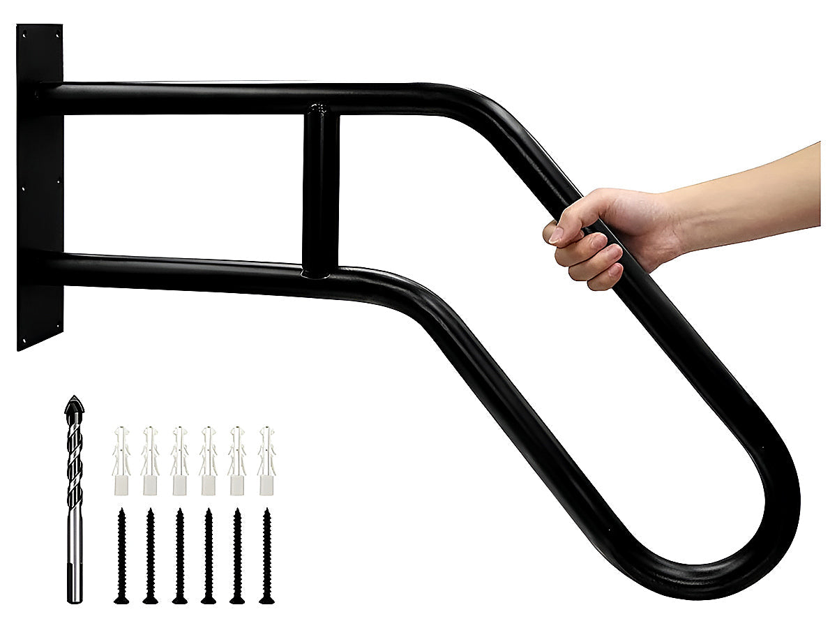 Outdoor Wall Hand Railing Handrail Outdoor Black