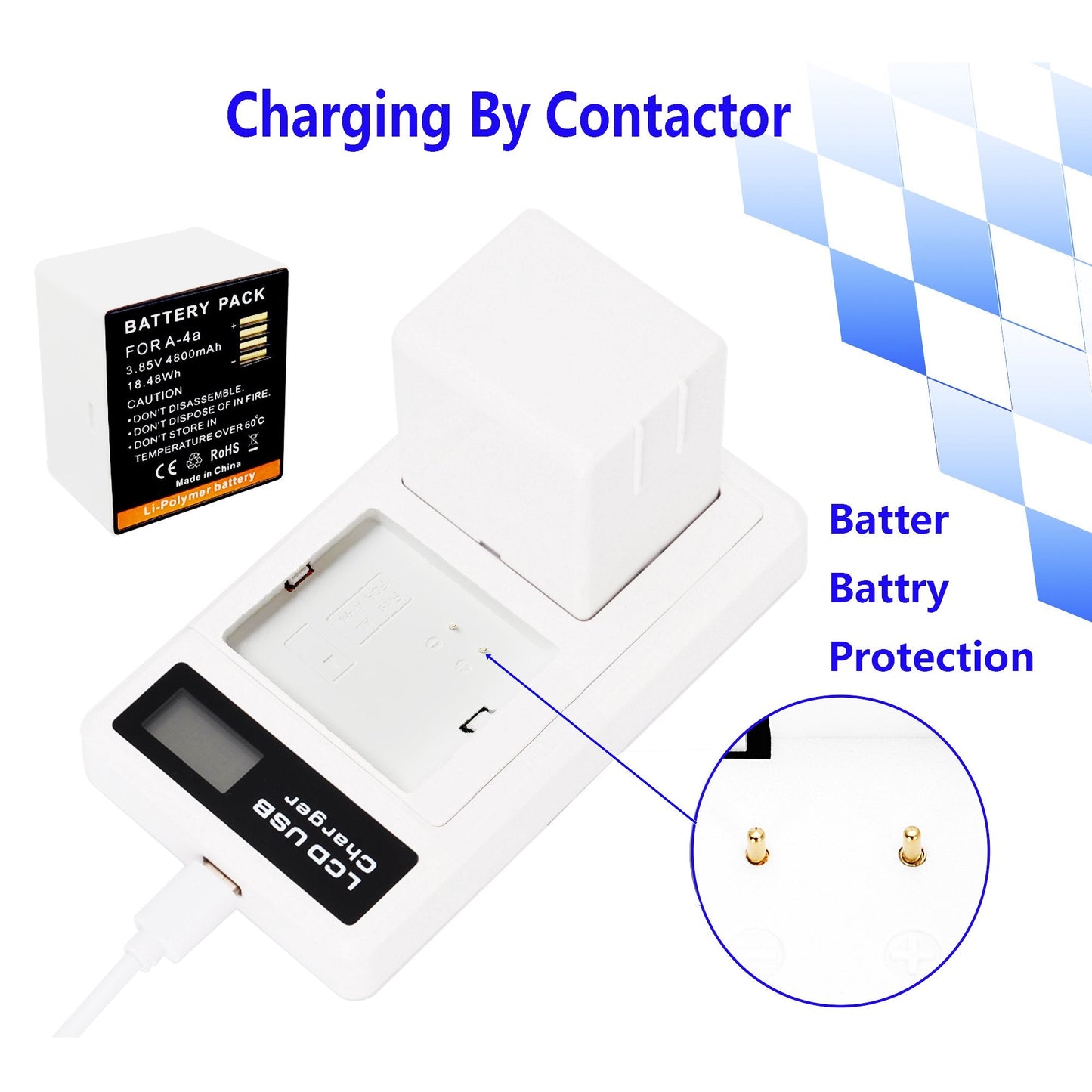 Arlo Pro 3 / Pro 4 Battery Charger + 2 Batteries
