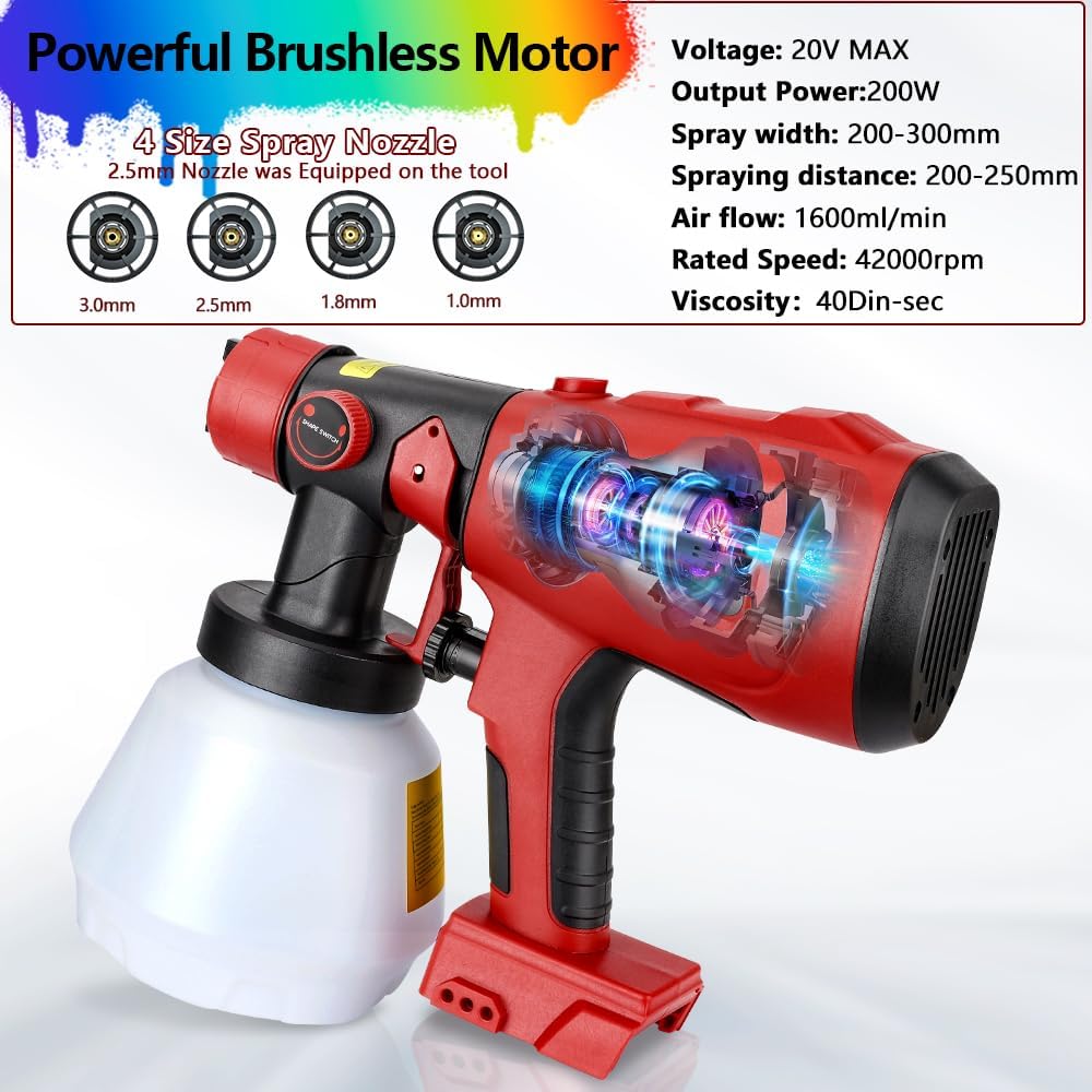 Rechargeable Electric Paint Sprayer