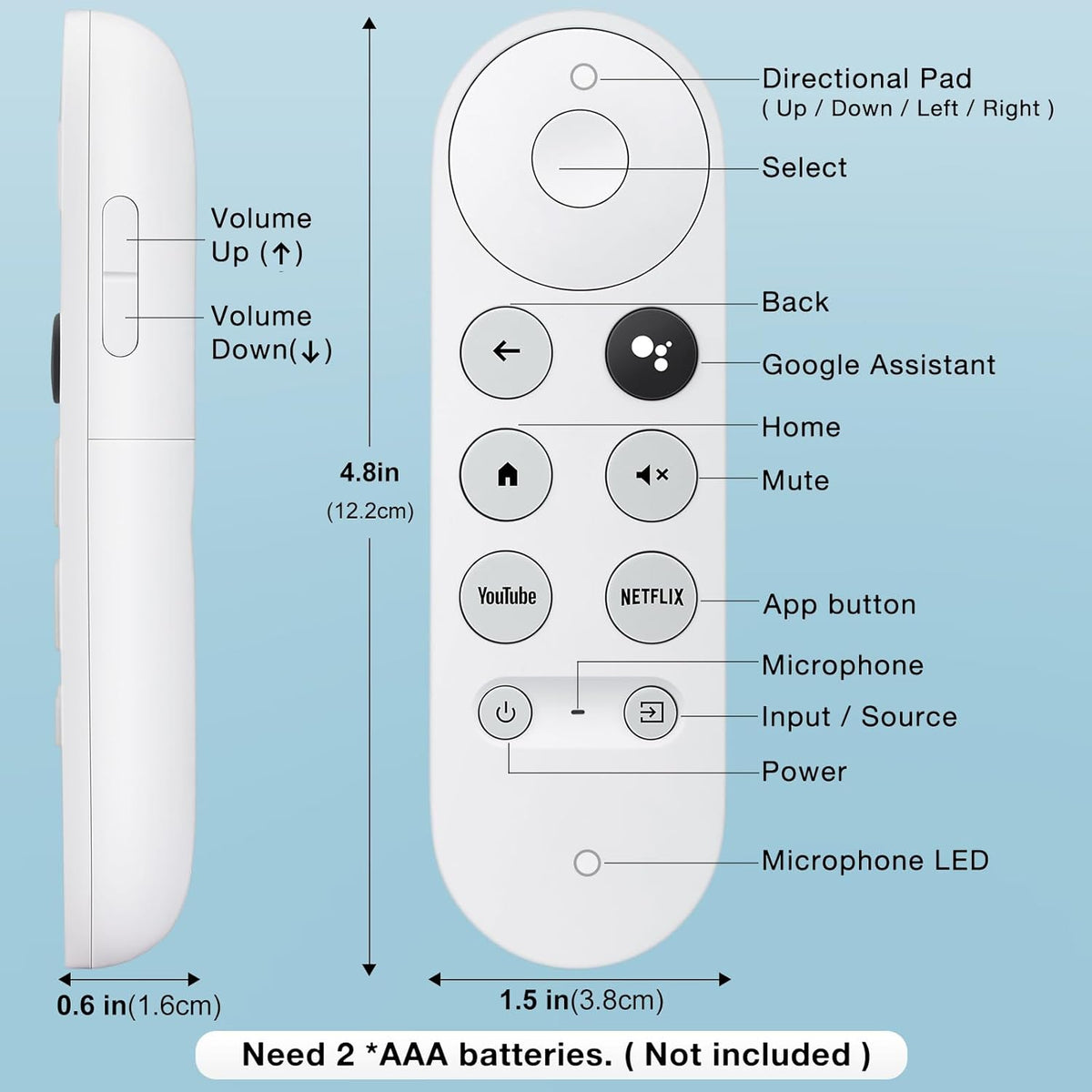 Chromecast Google TV Remote Replacement