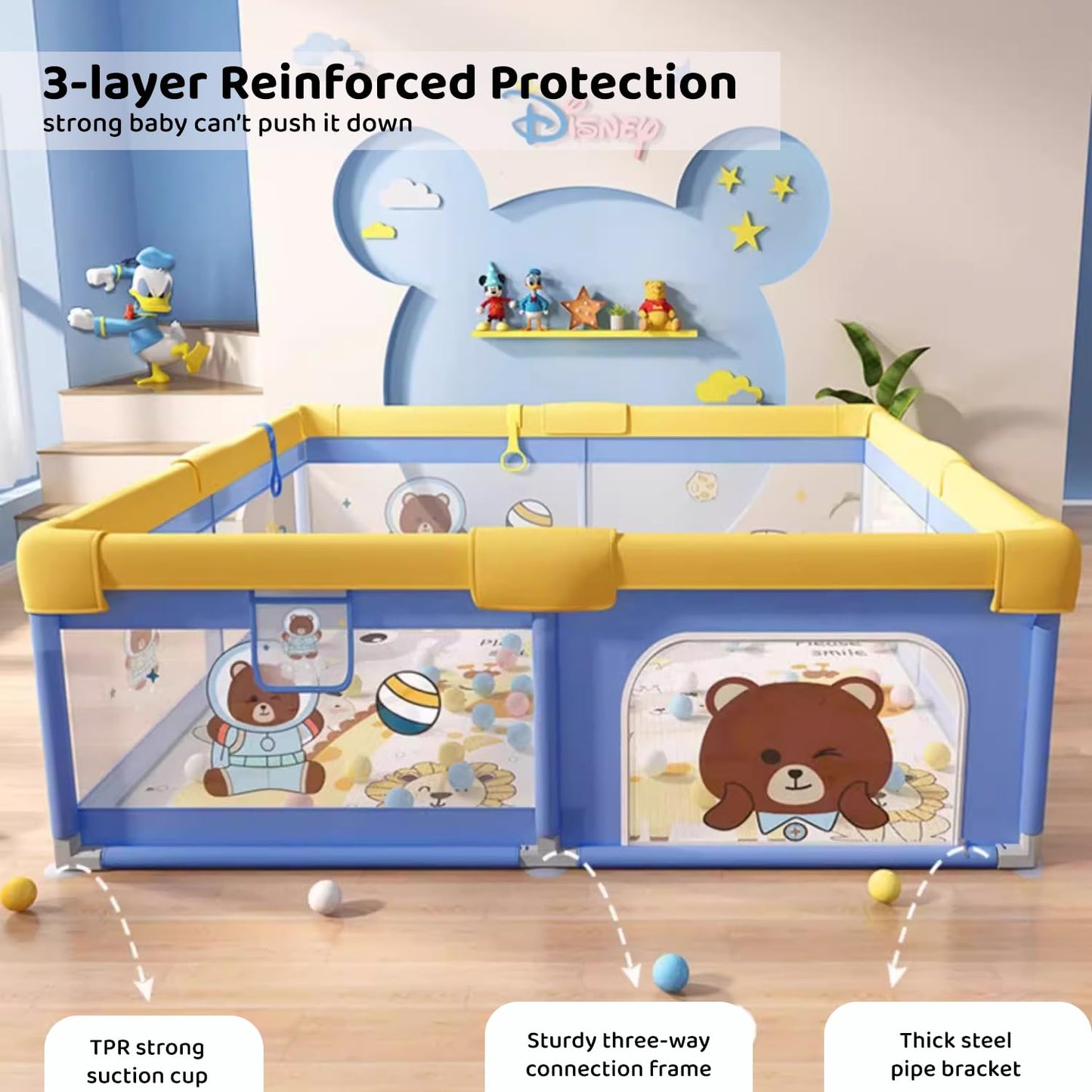 Portable Playpen Fence Gate Wall Fence Barrier