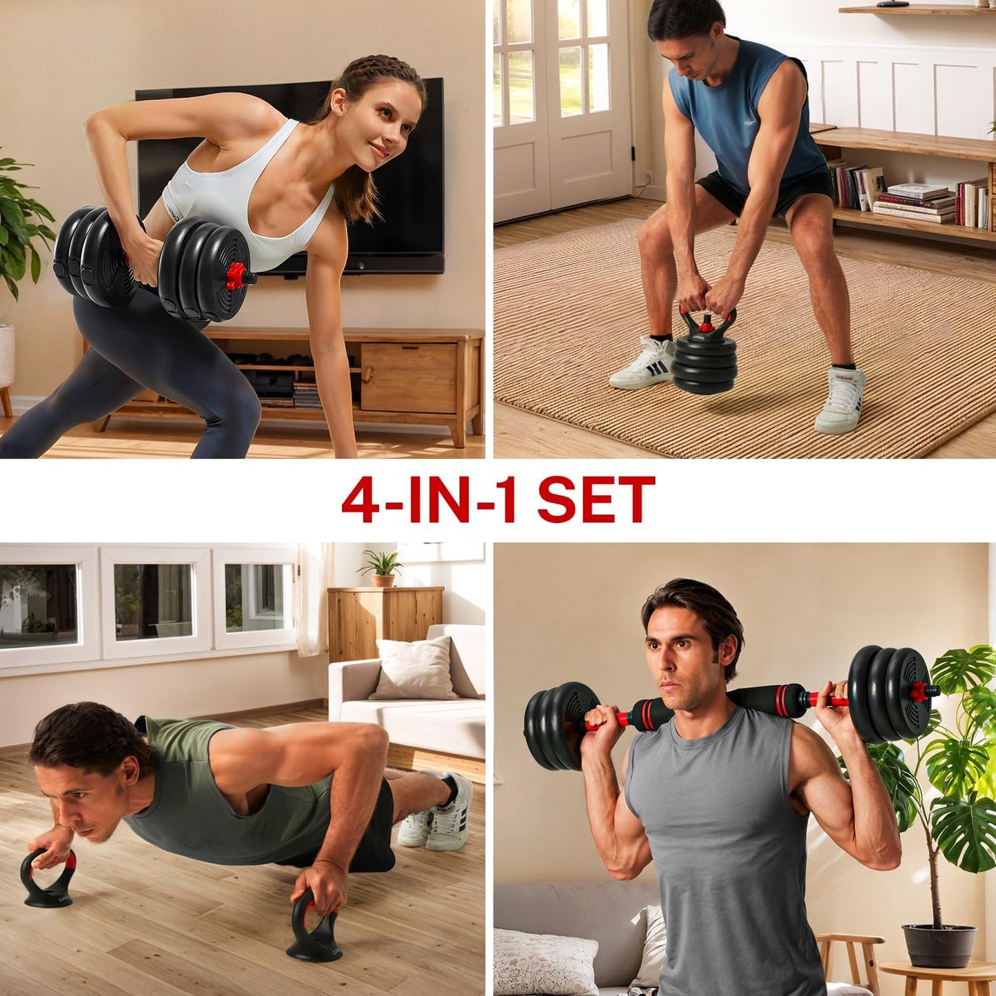 Adjustable Dumbbells Set 30KG