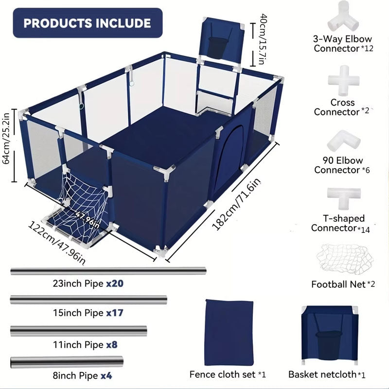 Portable Playpen Fence 182cm