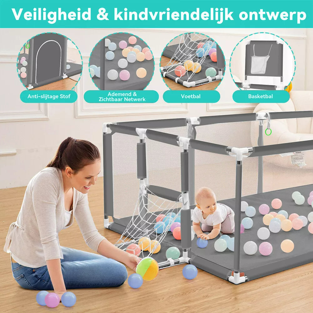 Portable Playpen Fence Gate Wall Fence Barrier PlayPen