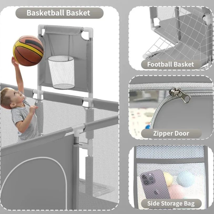 Portable Playpen Fence Gate Wall Fence Barrier PlayPen