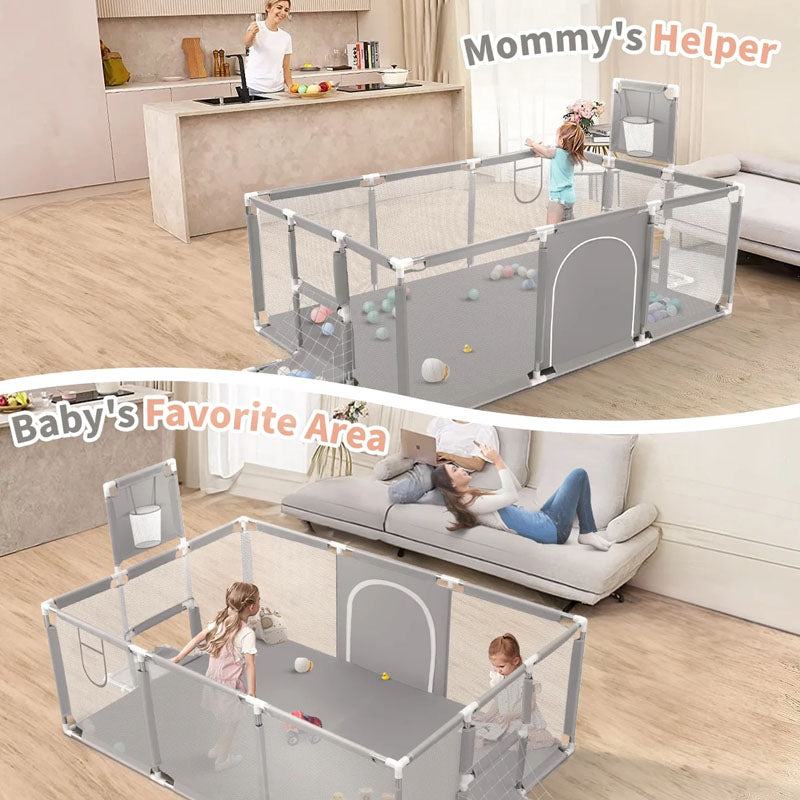 Portable Playpen Fence Gate Wall Fence Barrier PlayPen