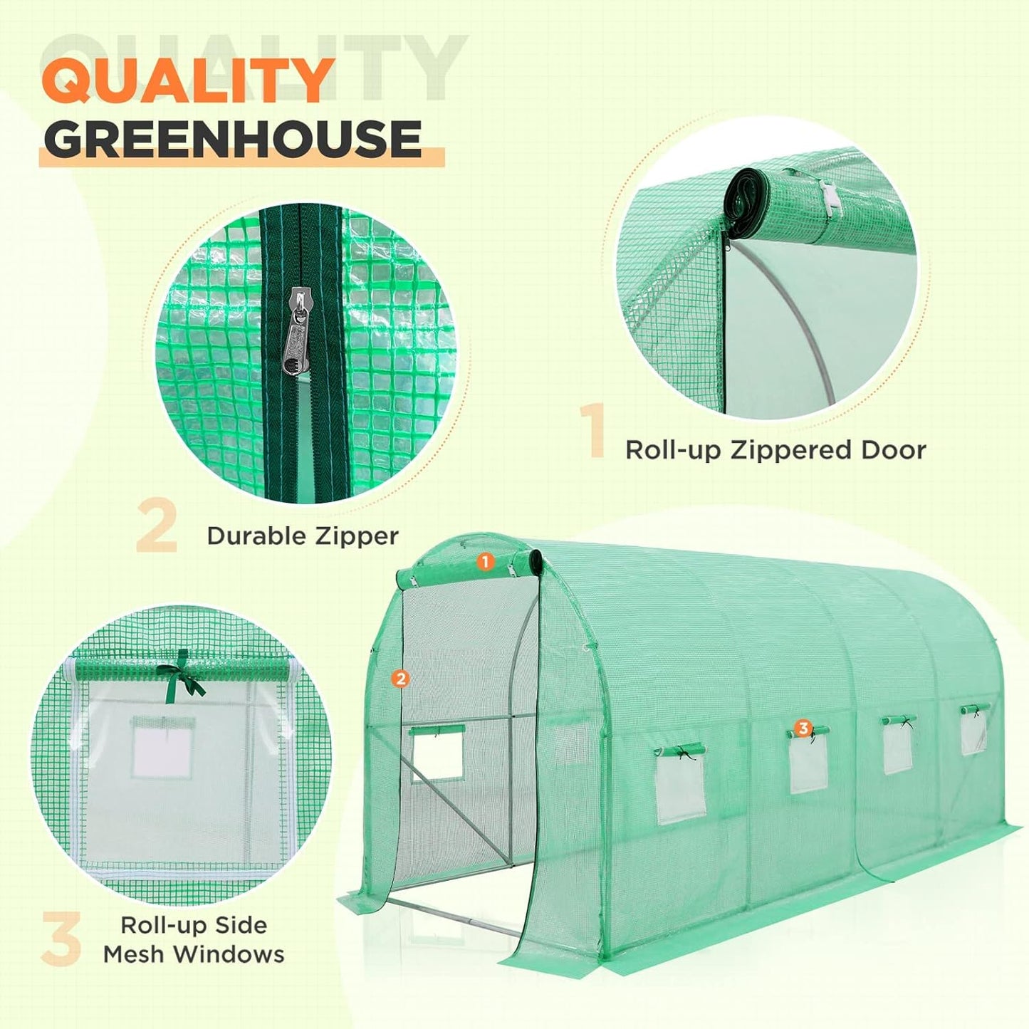 Walk in Greenhouse 4x2x2m