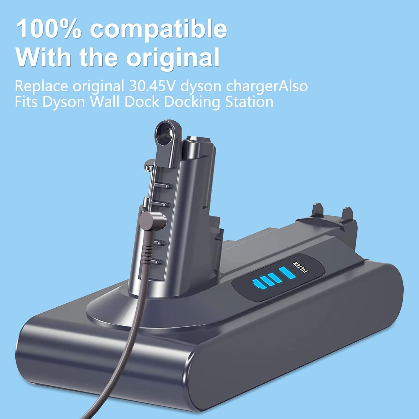 Replacement Dyson V10 V11 V12 V15 Battery Charger