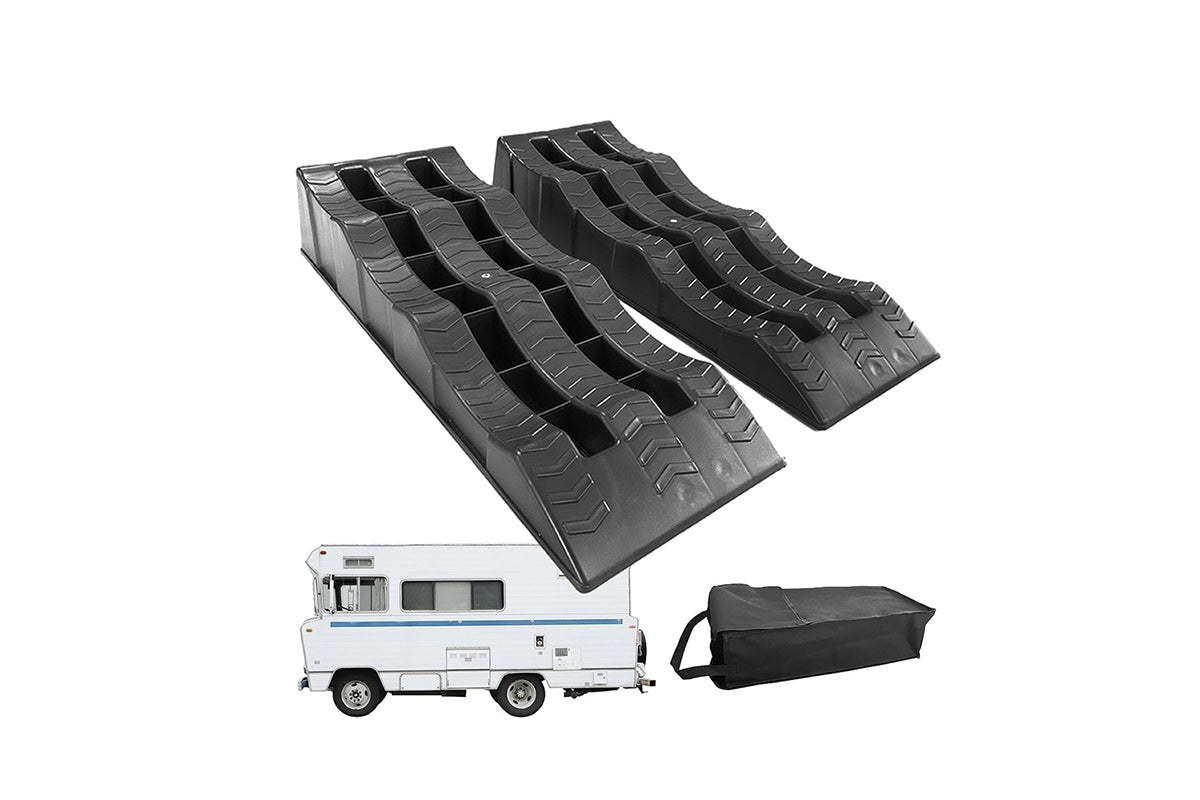 2PCS RV Leveling Blocks Camper Wheel Chocks Ramp