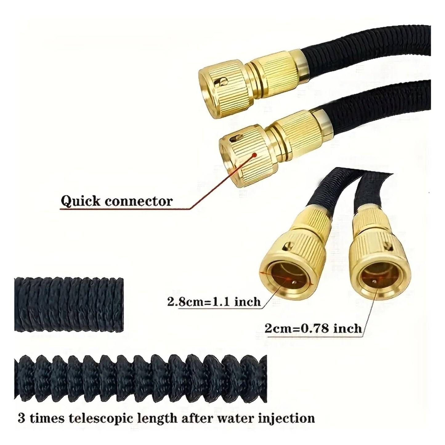 Flexible Garden Hose 100ft
