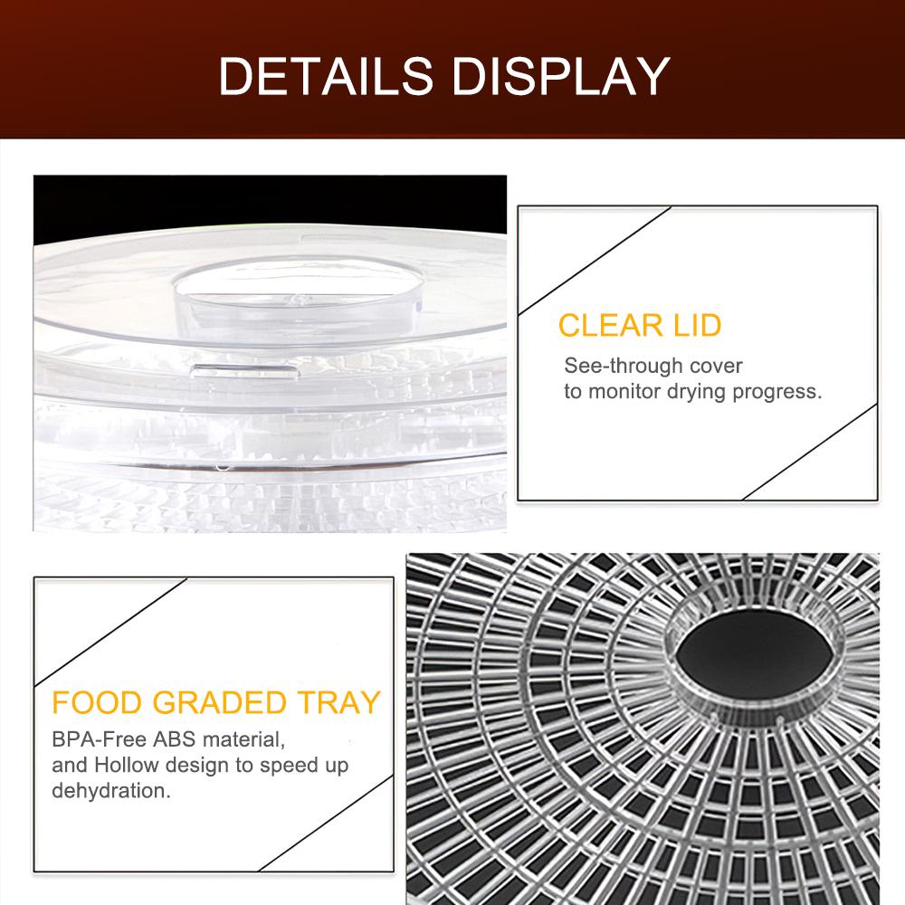 Portable Electric Food Dehydrator Machine
