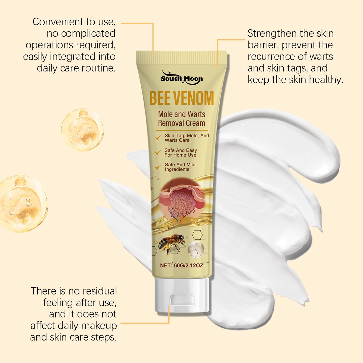 Bee Venom Moles and Warts Removal Cream