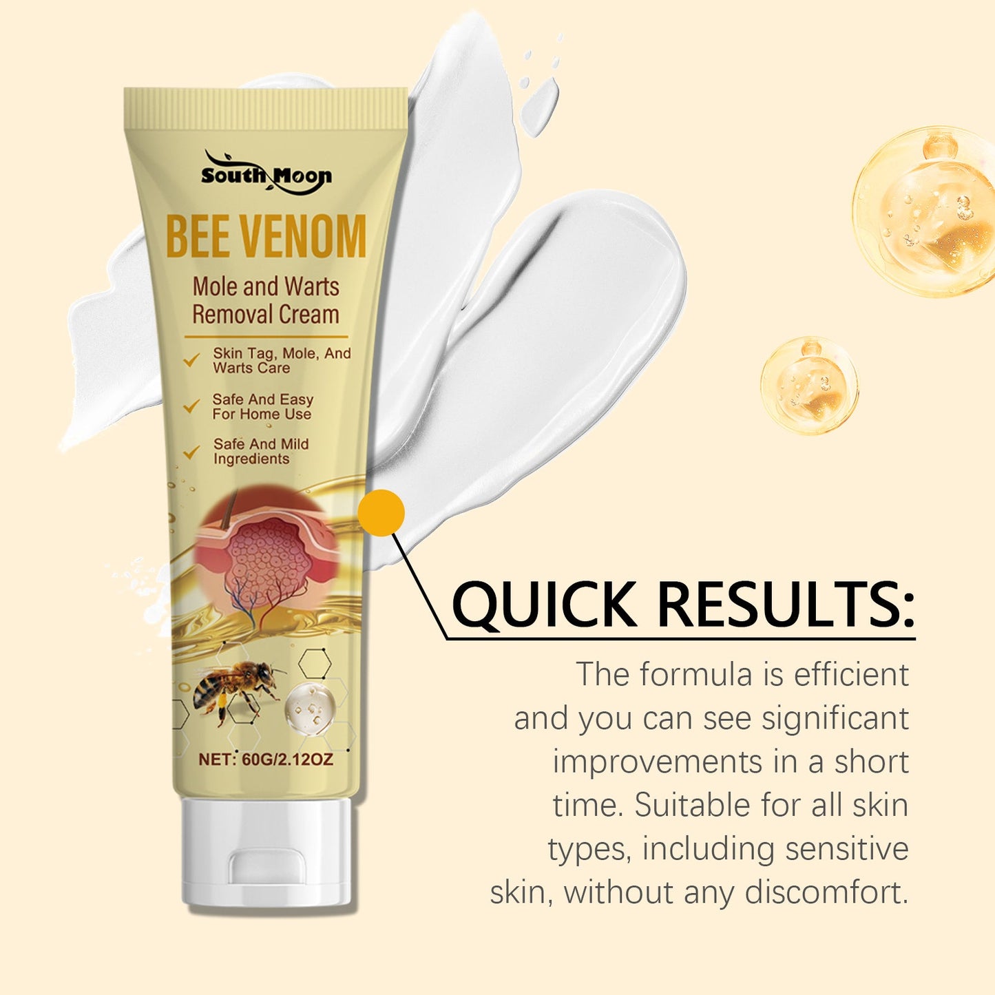 Bee Venom Moles and Warts Removal Cream