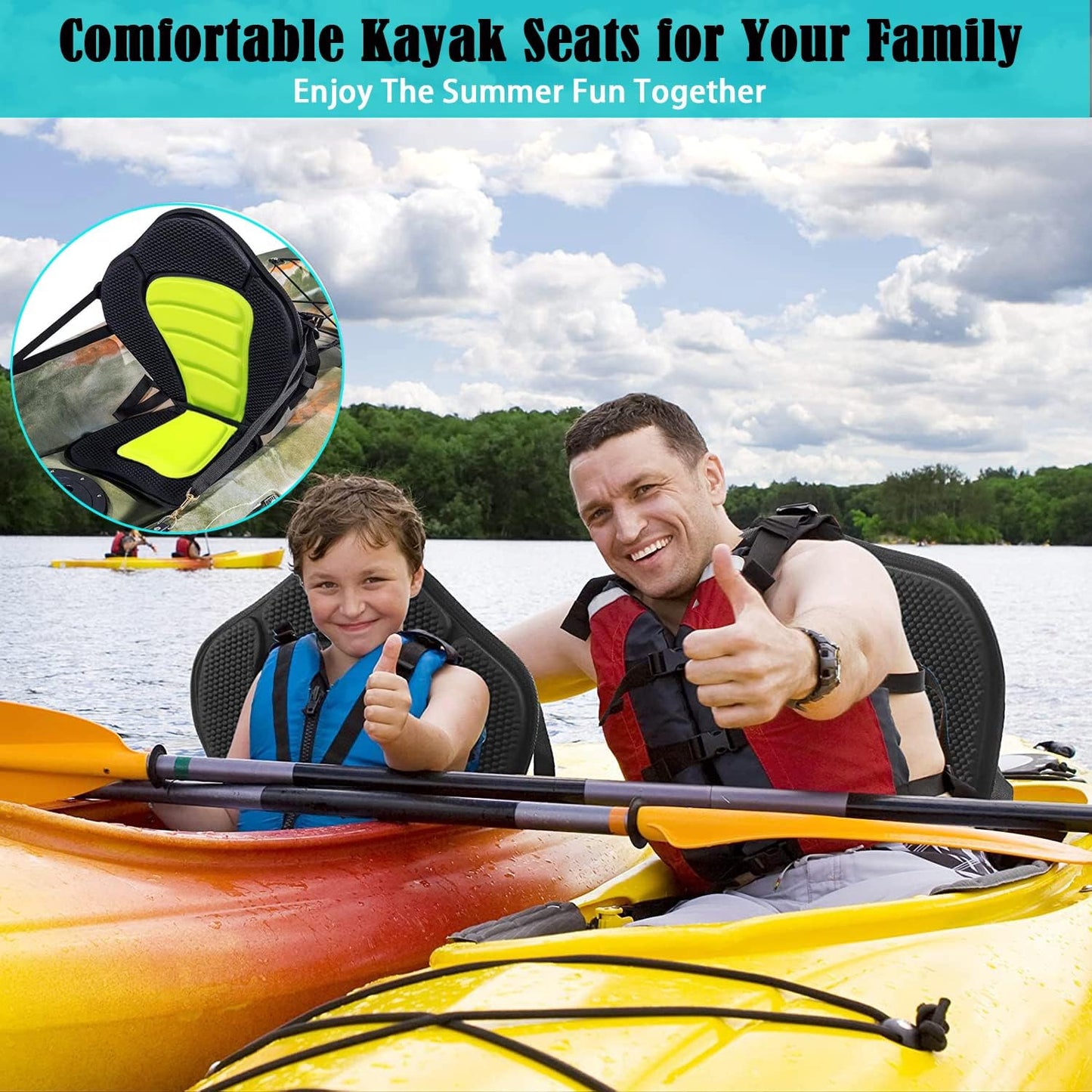 Kayak Seat with Storage Bag