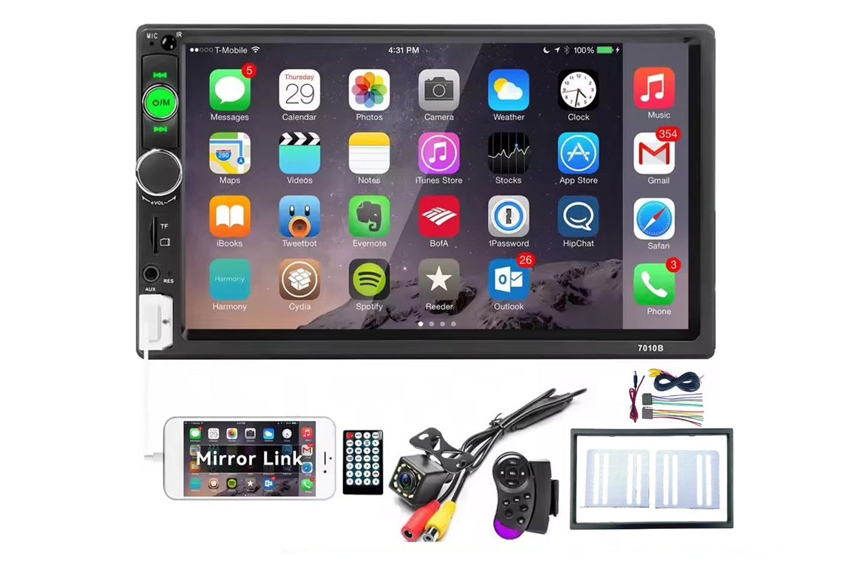 Car Stereo 2 DIN Bluetooth + Camera + Steering wheel control