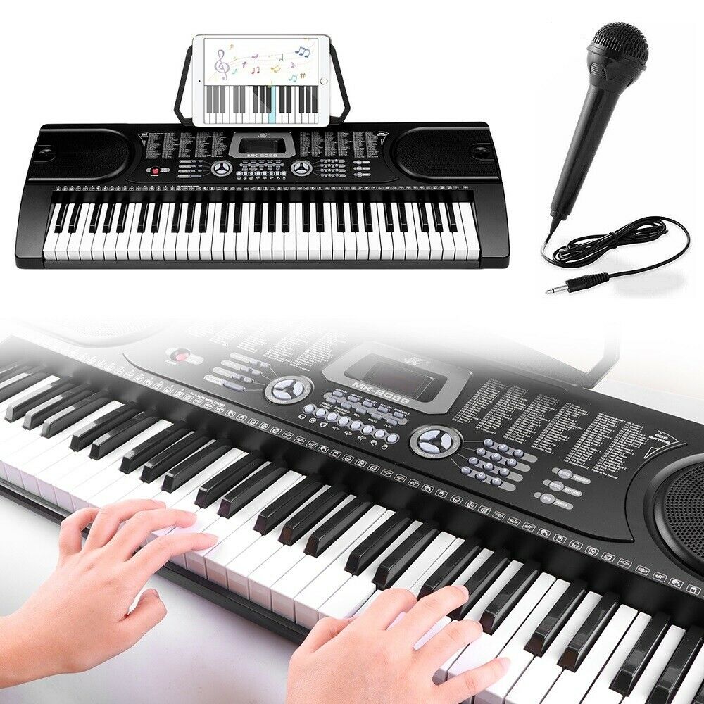 Electronic Piano Keyboard Piano with Stand Headphone and Stool