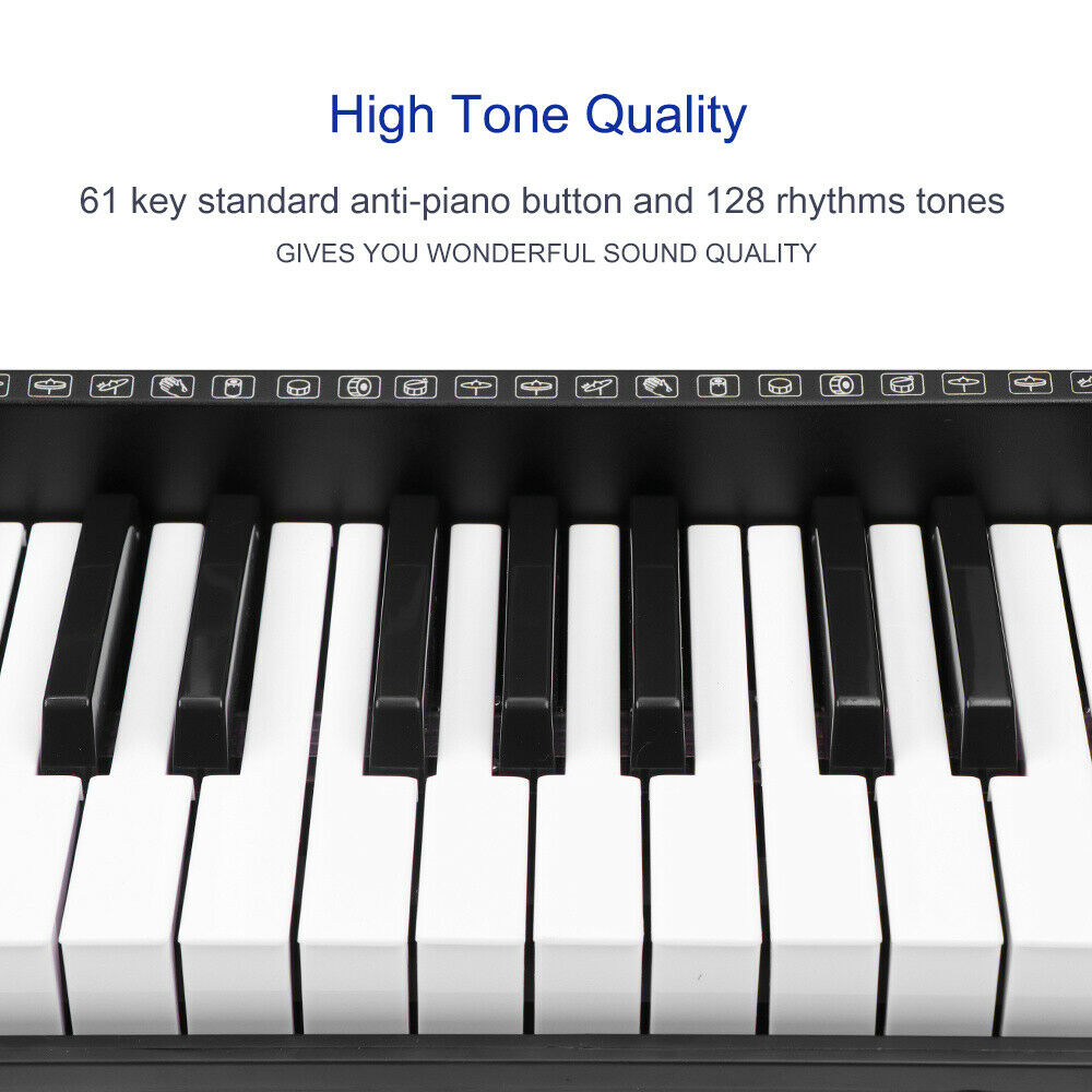 Electronic Piano Keyboard Piano with Stand Headphone and Stool