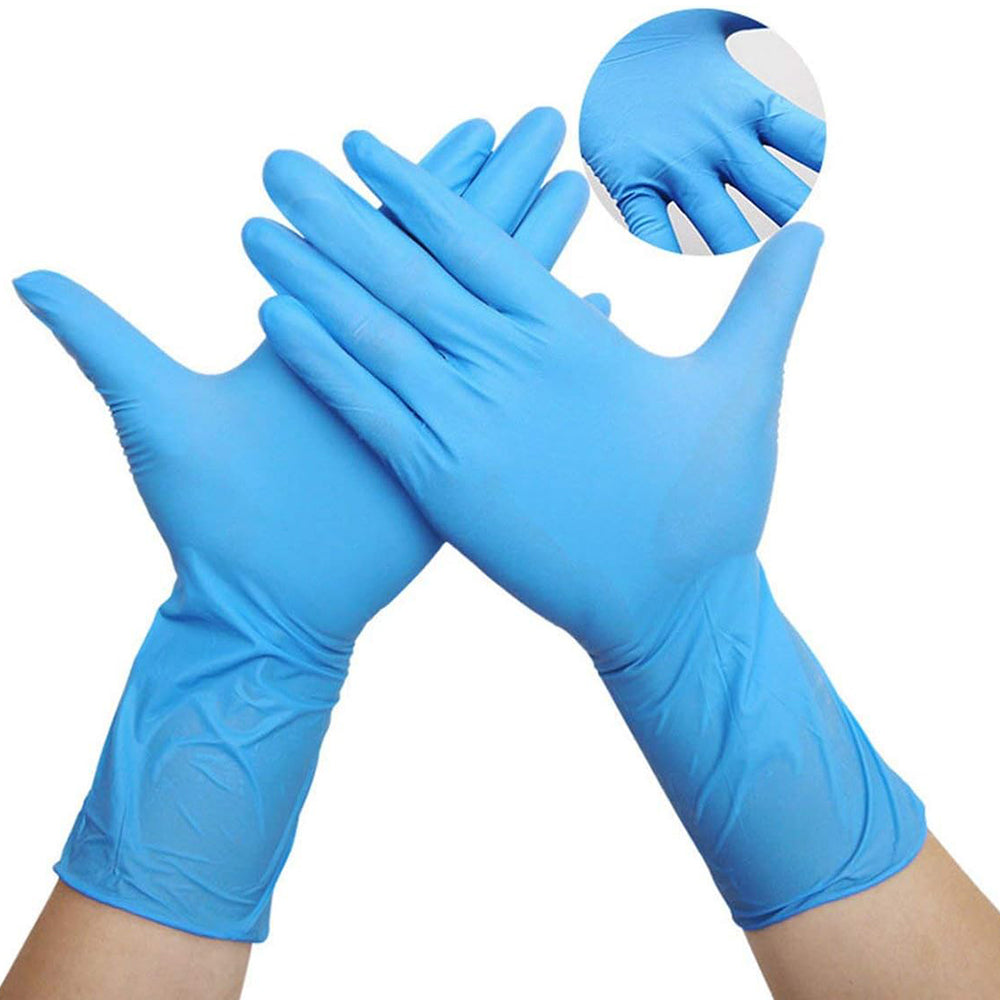 100x Disposable Nitrile Gloves Blue- Large