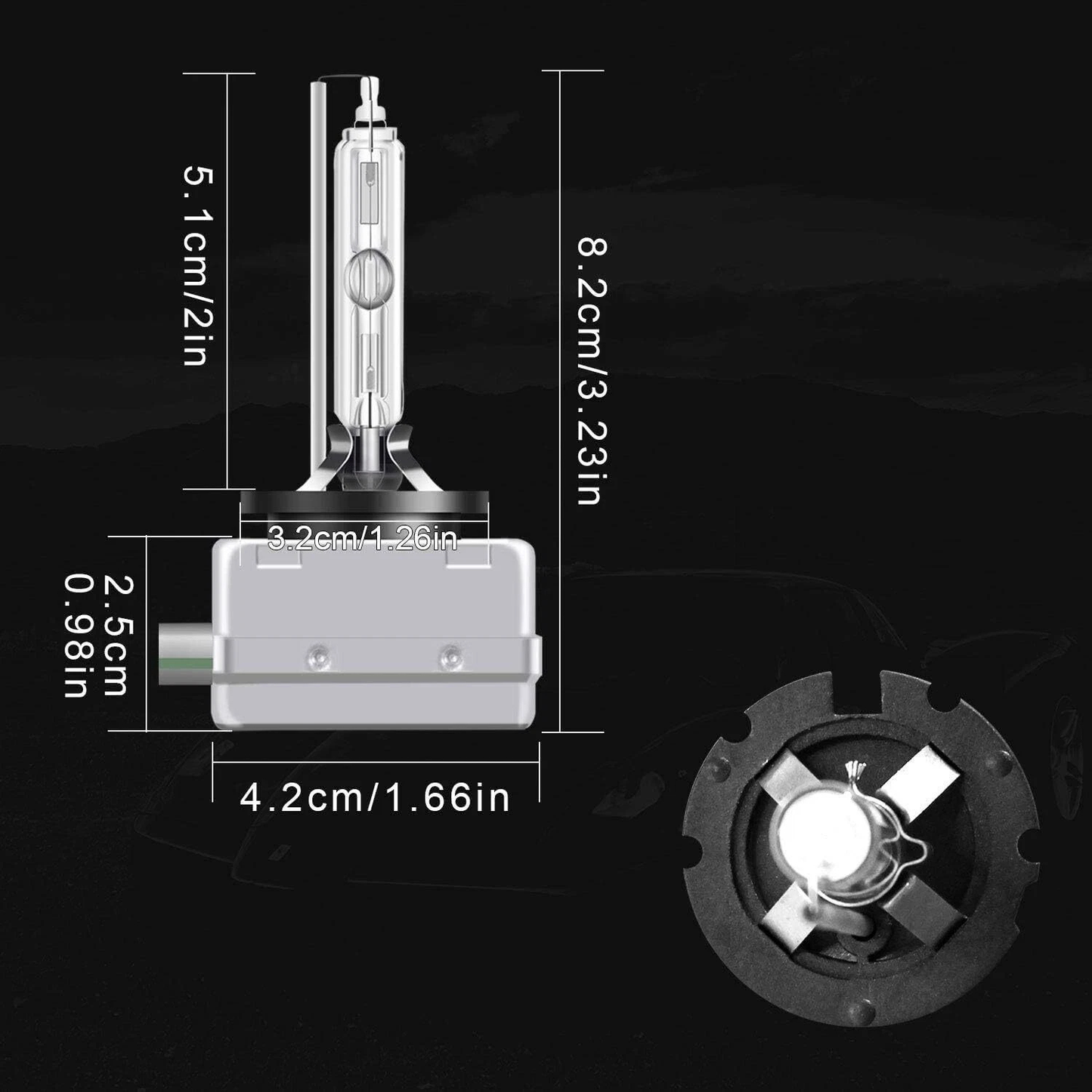 D3S HID Xenon Car Headlight Bulb 6000K