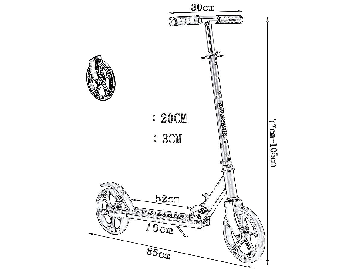 Kids Scooter Height Adjustable
