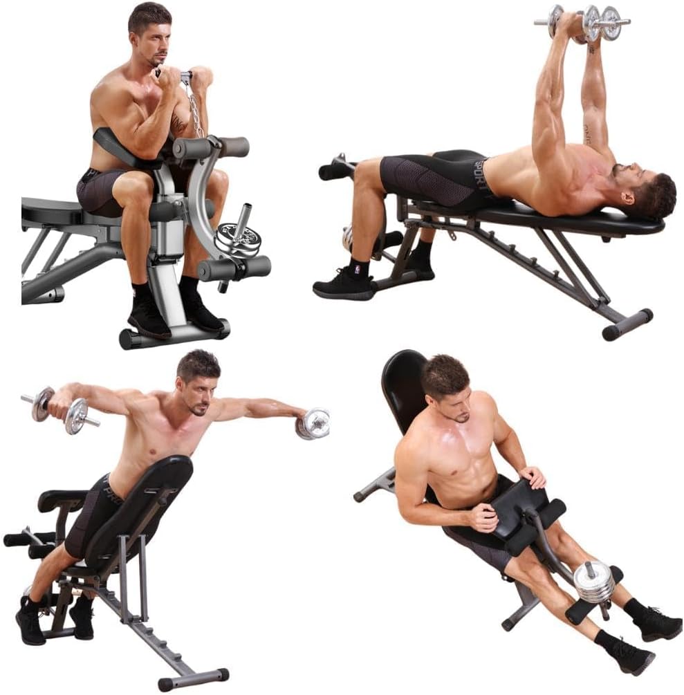 Adjustable FID Sit Up & Weight Bench