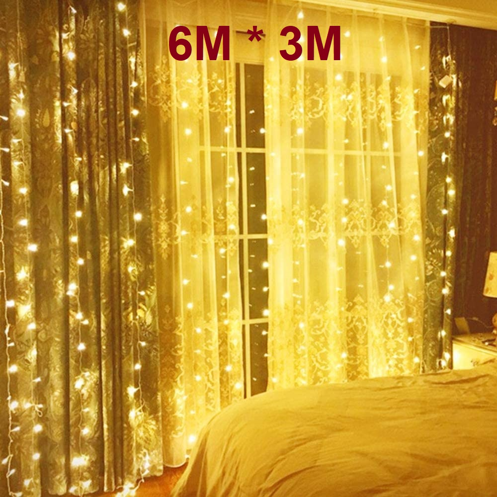 Curtain Lights 3 x 6m Warm White