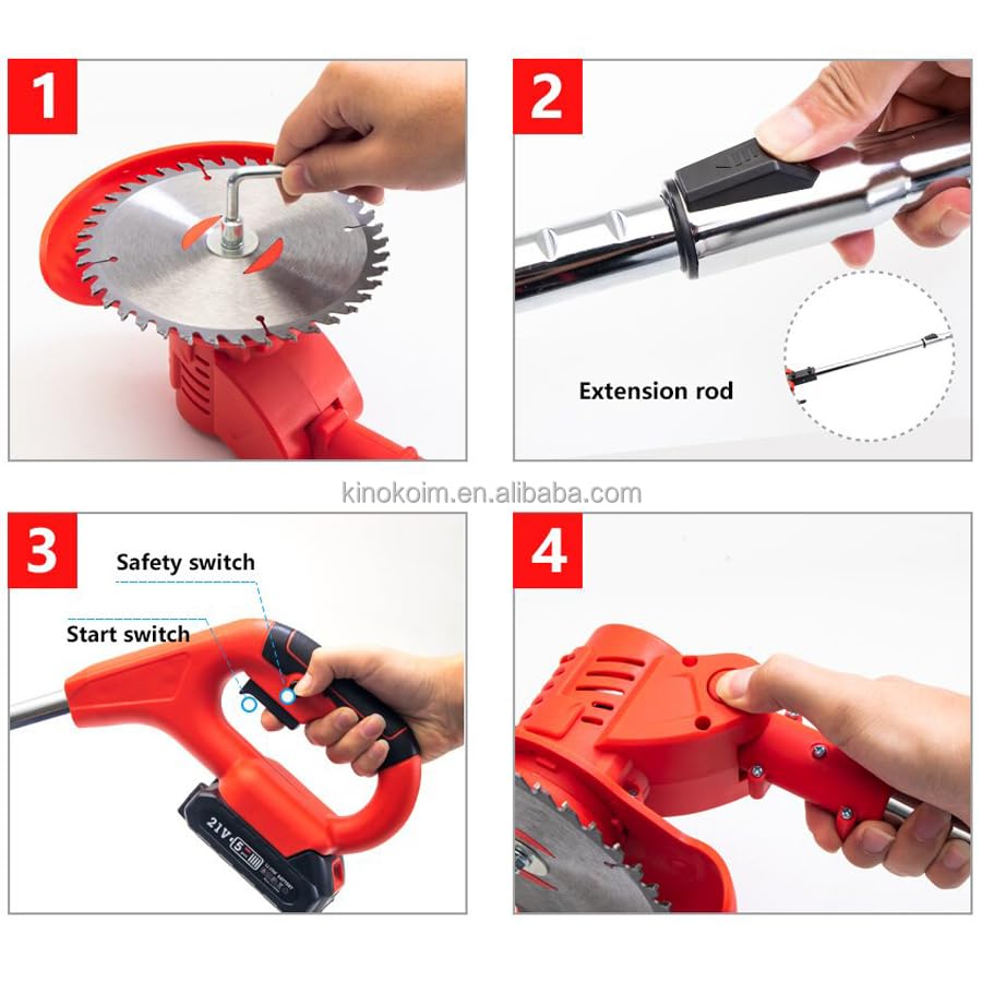 Lawn Mower Cordless Pruning Cutter Weed Wacker Garden Trimmier
