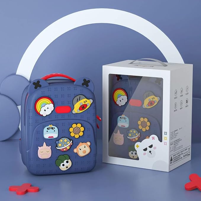 Tide Satchel Cartoon Backpack-Blue