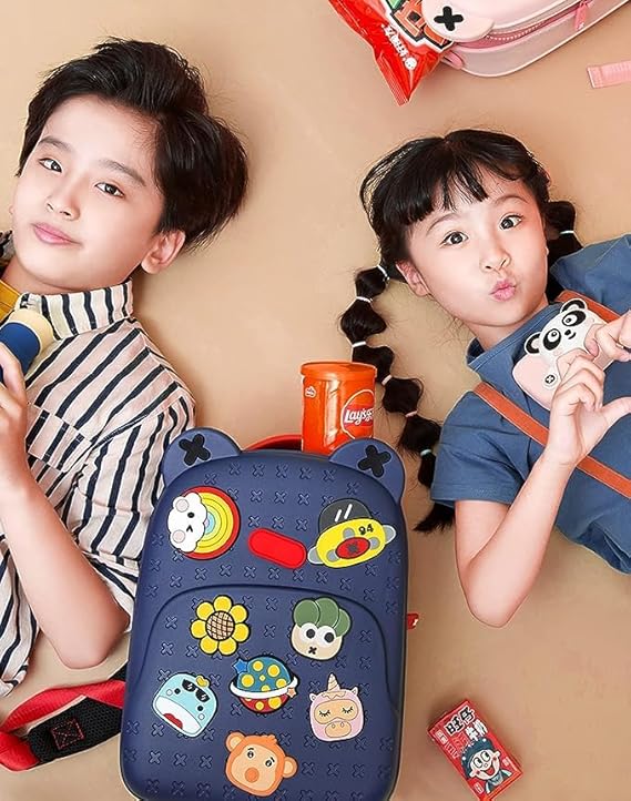 Tide Satchel Cartoon Backpack-Blue