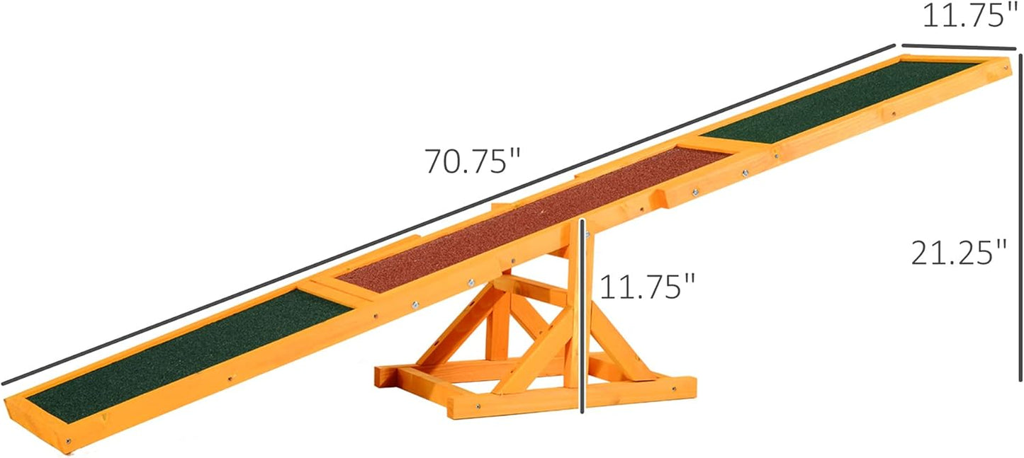 Wooden Dog Agility Seesaw for Training and Exercise
