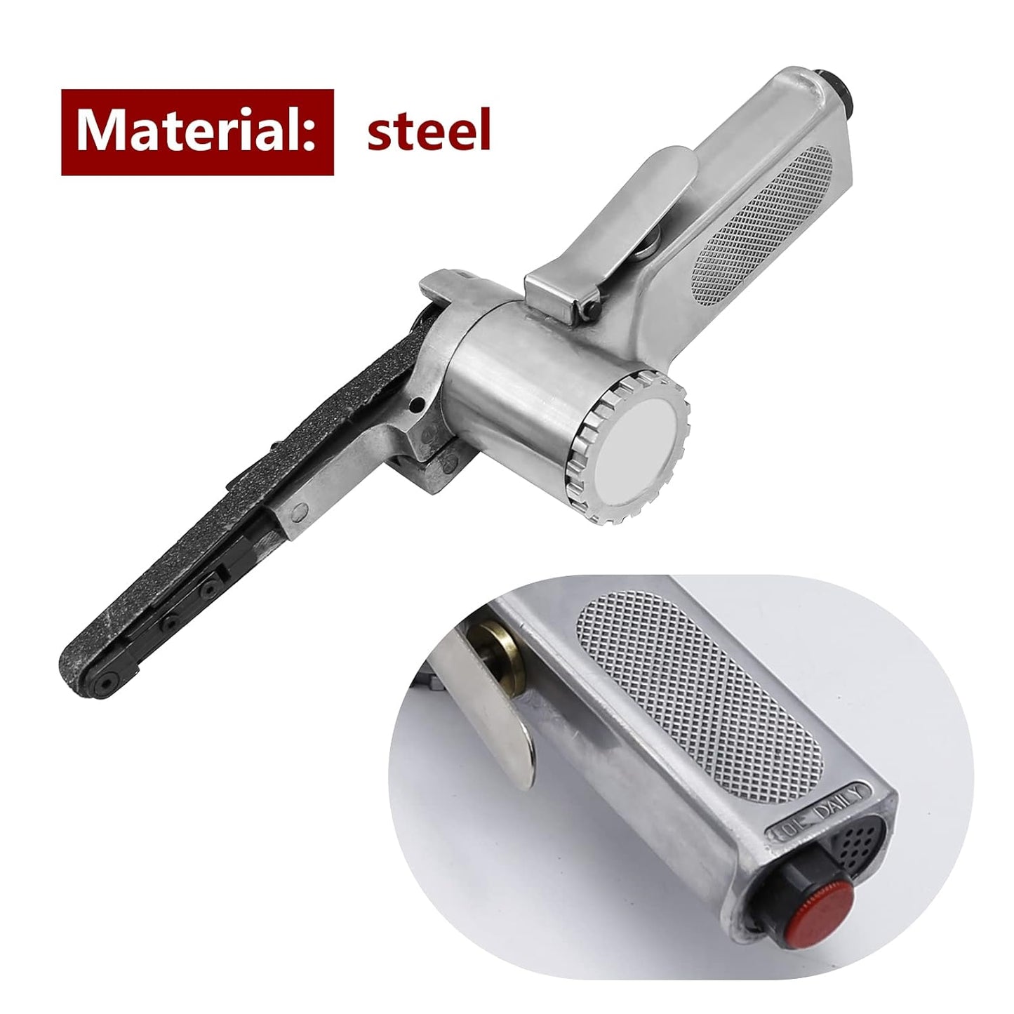 Air Belt Sander with Sanding Belts (Pneumatic Tool)