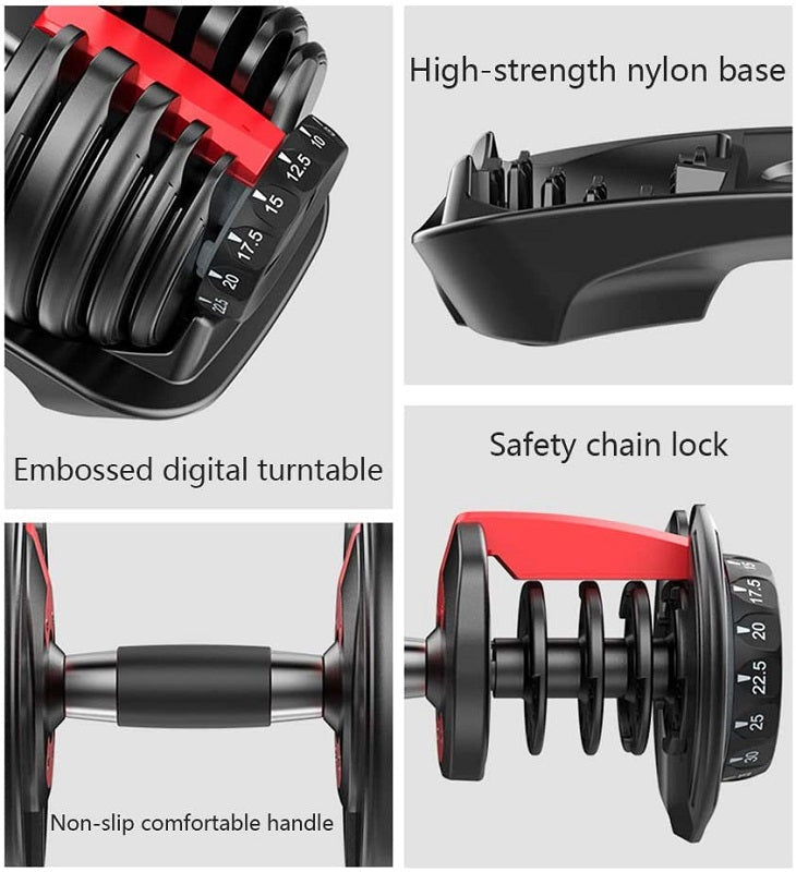 Adjustable Weights Dumbbell Set 24Kg Pair